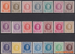 België 1922 - Mi:170/180 + 187/188 + 210/217, Yv:190/210, OBP:190/210, Stamp - XX - Houyoux Albert I - 1922-1927 Houyoux