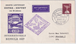 ALLEMAGNE / GERMANY - BERLIN - 1957 Private 25pf Postal Envelope (Mi.PU19) BEPHILA 1957 - Briefe U. Dokumente