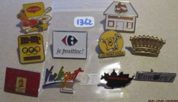 SUPER AFFAIRE A PRIX CASSE !!! LOT 1362 : Lot De 10 Pin's TOUS DIFFERENTS En Très Bon état Mais SANS Les Attaches - Lots