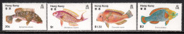 Hong Kong 1981 Mi# 368-371 ** MNH - Fish - Neufs
