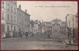 Lyon Avenue Gabillot Et Ecole Du Sacré Coeur (N&B) - Lyon 3