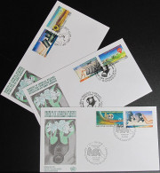 UNO NEW YORK - WIEN - GENF 1991 Verbot Chemischer Waffen 3 FDC - Collections, Lots & Series