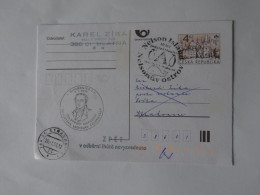 CZECH REPUBLIC POSTCARD 1999 - Used Stamps