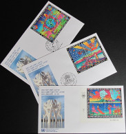 UNO NEW YORK - WIEN - GENF 1992 Umweltgipfel 3 FDC - Verzamelingen & Reeksen