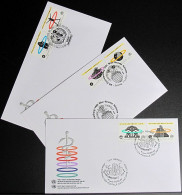 UNO NEW YORK - WIEN - GENF 1993 45 Jahre Weltgesundheitsorganisation 3 FDC - Collections, Lots & Series