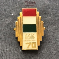 Badge Pin ZN008734 - Weightlifting European Championships Szombathely Hungary 1970 - Pesistica