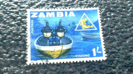 ZAMBİYA--1964-70        1SH    USED- - Zambia (1965-...)