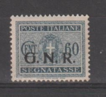 R.S.I.:  1944  TASSE  G.N.R. -  60 C. ARDESIA  N. -  SASS. 54 - Portomarken