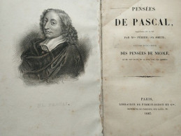 LES PENSEES DE PASCAL Ed.1887 - 1801-1900