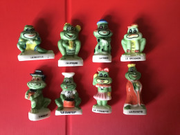 Série Quasi-complète 8/10 Fèves Brillantes LES RAINETTES Grenouilles /Frog 1996 Prime - Animales