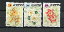 Burundi - 1992 - OCB 983-985 - MNH ** - Flora Flowers Fleurs Bloemen - Cv € 16,50 - Unused Stamps