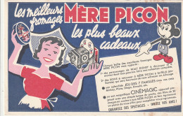 *** BUVARDS  ***  BUVARD ---  La Mere PICON Les Plus Beaux Cadeaux - Mickey Cinemagic - Dairy