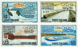 72447 MNH ITALIA 1956 7 JUEGOS OLIMPICOS INVIERNO CORTINA D AMPEZZO 1956 - Winter 1956: Cortina D'Ampezzo