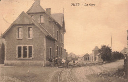 Belgique - Ohey - La Gare - Animé - Vélo - Carte Postale Ancienne - Namen