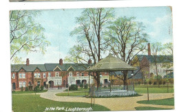 Leicestershire Postcard Loughborough  In The Park Squared Circle 1907 Hartmann - Otros & Sin Clasificación