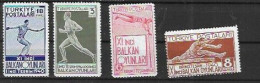 TURQUIE Nº 943 AL 946 - Unused Stamps