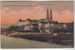 C6266) KLOSTERNEUBURG - Stiftskirche Z. H. Leopold NÖ - Bänke Am Fluss Rand ALT 11.08.1924 - Klosterneuburg