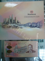 Singapore 2019 Bicentennial $20 Banknote With Folder GEM UNC Number Random - Singapur