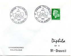 OISEAU / MYTHOLOGIE = 83 ILE De BENDOR 1969 = CACHET  Illustré De DRAGONS 'EXPOSITION PHILATELIQUE' - Mechanical Postmarks (Advertisement)