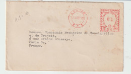 6291 LETTRE COVER 1953 LONDON GREAT BRITAIN FOR PAID Compagnie Française De Consignation Et De Transit Paris Houssaye - Máquinas Franqueo (EMA)