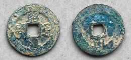 Ancient Annam Coin Chieu Thong Thong Bao (1787-1788) Rev Below Son - Viêt-Nam