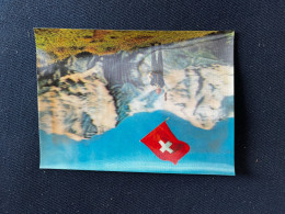 Carte 3D * CPA à Système * CP * Fahnenschwinger Am Lauberhorn Mit Blick Auf Mönch Und Jungfrau * Suisse Schweiz - A Systèmes