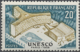 Inauguration Du Palais De L'U.N.E.S.C.O., à Paris. 20f. Bistre Et Bleu-vert. Neuf Luxe ** Y1177 - Nuevos