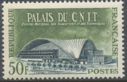 Réalisations Techniques (II) Palais Du C.N.I.T.  50f. Vert Terne Et Bleu-gris. Neuf Luxe ** Y1206 - Ongebruikt