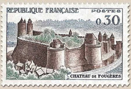 Série Touristique. Château De Fougères  30c. Brun, Vert Et Bleu Y1236 - Ungebraucht