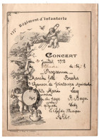 137ème Régiment Infanterie - Concert 1913 - 15 X 11 Cm - Documents