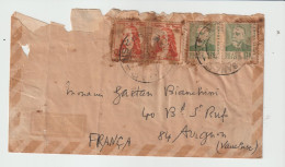 6296 LETTRE COVER BRESIL BRASIL PAR AVION - ENDOMMAGEE - Lettres & Documents