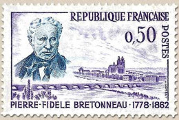 Centenaire De La Mort Du Docteur Pierre-Fidèle Bretonneau. Vue De Tours  50c. Violet Et Bleu Y1328 - Ongebruikt