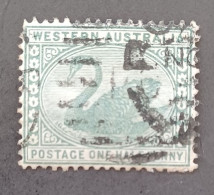 WESTERN AUSTRALIA 1888 SWAN CAT GIBBONS N 96 WMK CROWN CA - Oblitérés