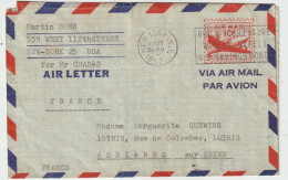 6298 LETTRE COVER BEHR CHARES GUEWING ASNIERES NEW YORK - DANS TEXTE Niewes Auschwitz BRUCK 1952 - 1941-60