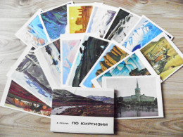 16 Post Cards In Folder Ussr 1979 Kyrgyzstan Art Paintings Of Rogachev - Kirguistán