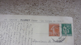 FLUMET L HIVER GORGES ARLY 14 SAVOIE  1937  COLLECTION LE VAL D ARLY - Autres & Non Classés