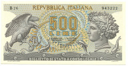 500 LIRE BIGLIETTO DI STATO ARETUSA 23/04/1975 FDS - Autres & Non Classés