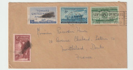 6305 Lettre Cover USA MOUNT VERNON NY RECEVEUR MONTBELIARD - Postal History