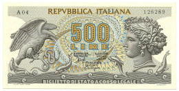 500 LIRE BIGLIETTO DI STATO ARETUSA 20/06/1966 FDS-/FDS - Autres & Non Classés