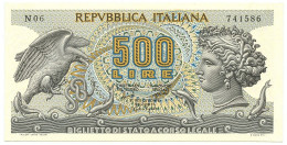 500 LIRE BIGLIETTO DI STATO ARETUSA 20/06/1966 FDS - Andere & Zonder Classificatie