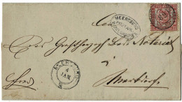 3 Kr. Bf. " Meersburg " Mit Postablage., # A 7127 - Cartas & Documentos