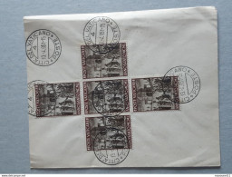 Enveloppe Avec Timbres De La Poste Vaticane - Citta Del Vaticano ... Lot430 . - Brieven En Documenten