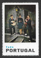 Portugal Grand Vignette Touristique Fado Chanson Musique Fado Song Music Cinderella Poster Stamp - Emissions Locales