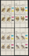 Bophuthatswana (Homeland Of South Africa) - 1983 - Birds Vogel Of The Veld Bustards - Complete Set Control Blocks - Bofutatsuana