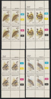 Bophuthatswana (Homeland Of South Africa) - 1983 - Birds Vogel Of The Veld Bustards - Complete Set Control Blocks - Bophuthatswana