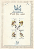 Bophuthatswana (Homeland Of South Africa) - 1983 - Birds Vogel Of The Veld Bustards - Complete Set On Collectors Sheet - Bofutatsuana