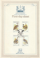 Bophuthatswana (Homeland Of South Africa) - 1983 - Birds Vogel Of The Veld Bustards - Complete Set On Collectors Sheet - Bophuthatswana