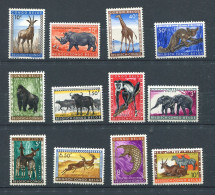 Congo Belge ** N° 350 à 361 - Animaux - Nuevos