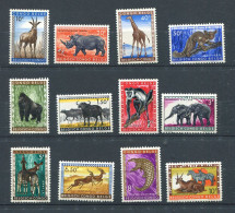 Congo Belge ** N° 350 à 361 - Animaux - Unused Stamps