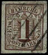 Nr. 2 Breitrandig, Signiert, Mi. 120.-, # A 7154 - Hamburg